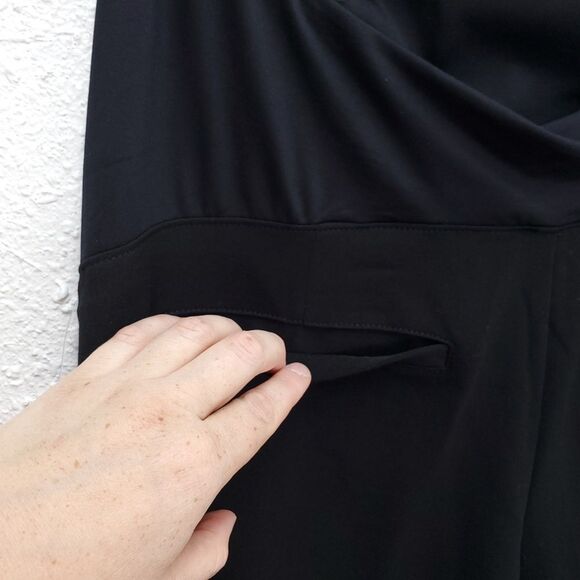 NWT Isabel Maternity Over Belly Crossover Panel Bootcut Pants Trousers - Picture 12 of 14